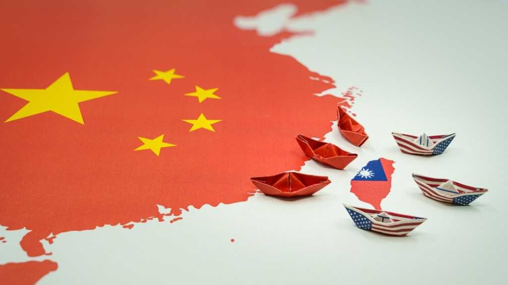 Taiwan’s President in US, China Stages Combat Patrols