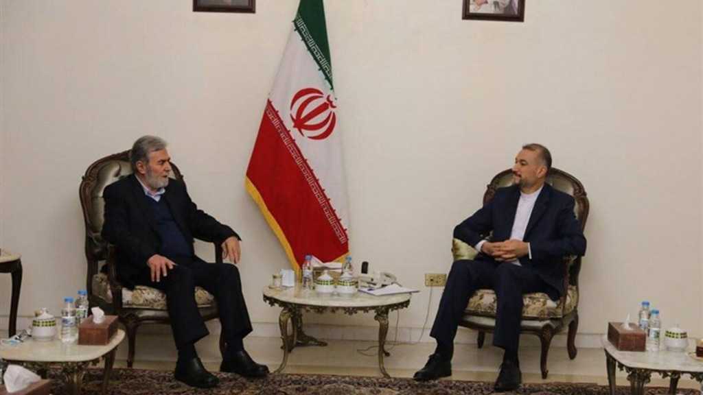 Abdollahian Meets Al-Nakhaleh in Beirut: “Israel” on Path of Decline