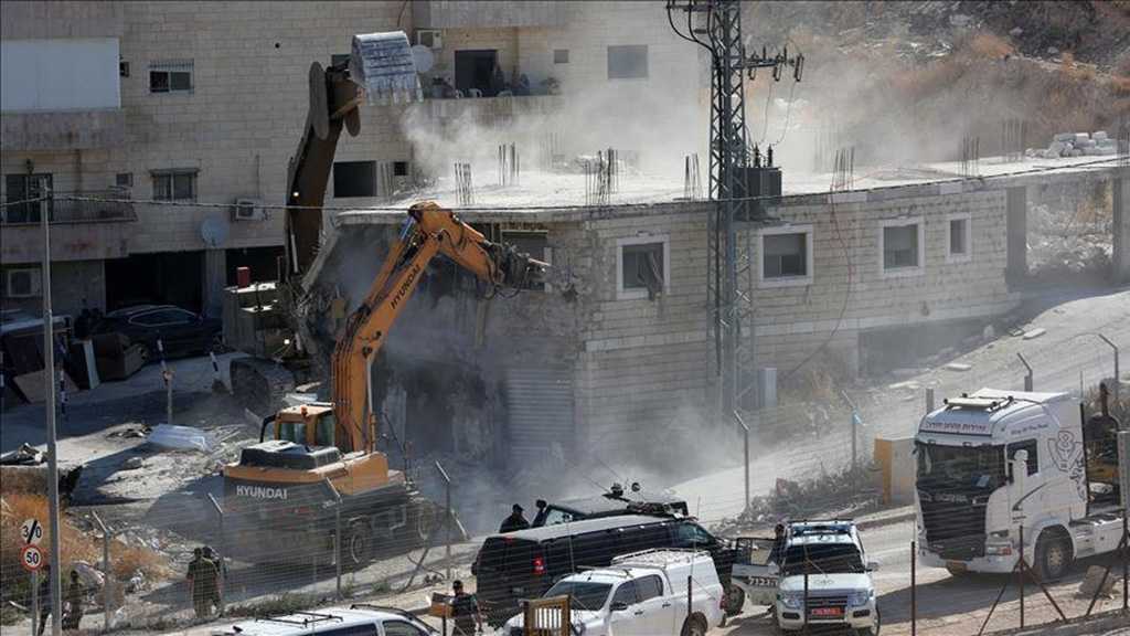 UN: “Israel” Demolishes 56 Palestinian Structures in West Bank