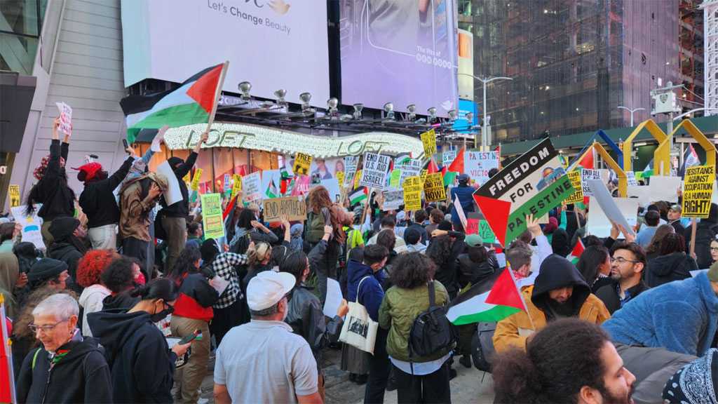 Thousands Rally in Support of Palestine in NYC’s Times Square