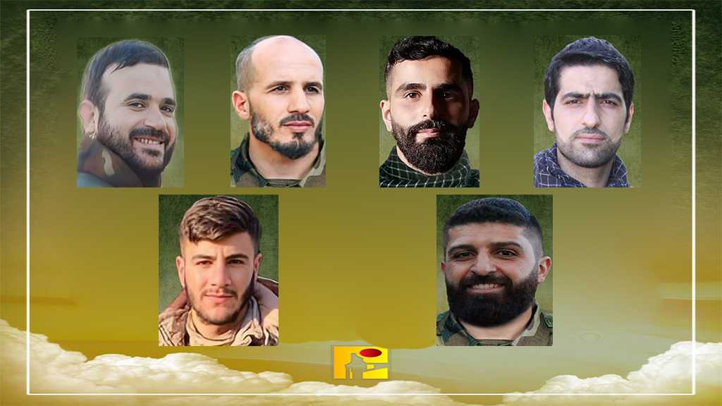 Hezbollah Mourns Six Fighters Martyred in South Lebanon