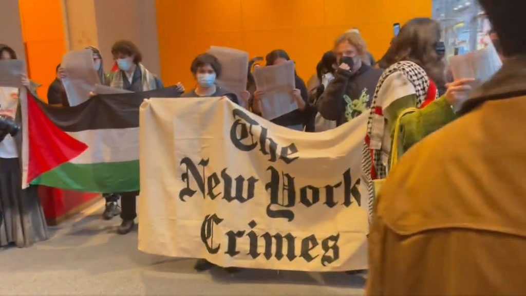 Anti-‘Israel’ Protesters Occupy NYT Building