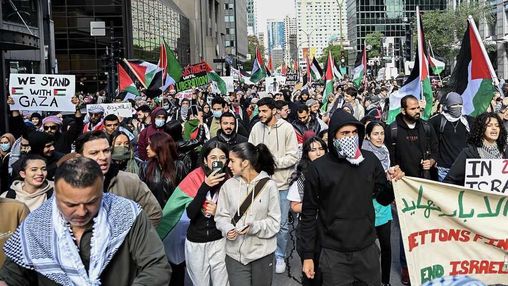 Canada’s Pro-Palestine Demonstrators Call on Trudeau to Stop Selling Arms to “Israel”