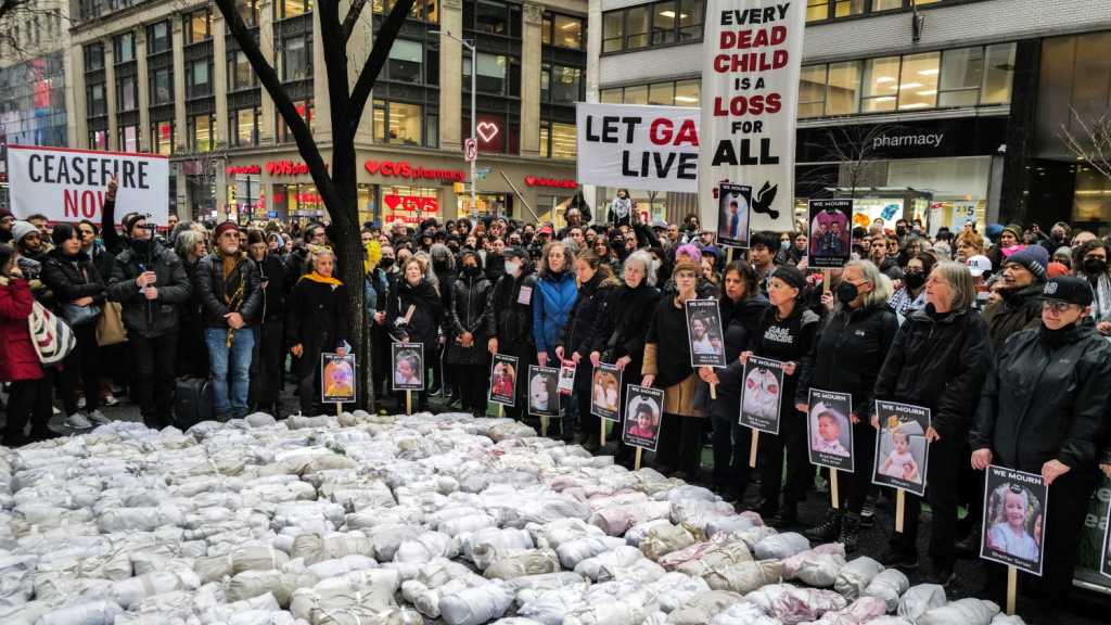 New York Protesters Demand End to “Israeli” Genocide in Gaza