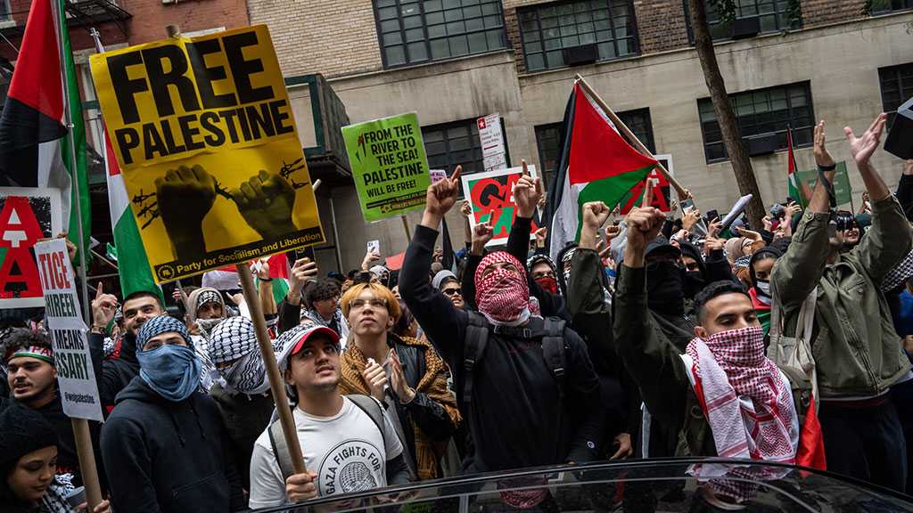 Pro-Palestine Protesters Rage in NYC, Call for End to US Aid to “Israel”