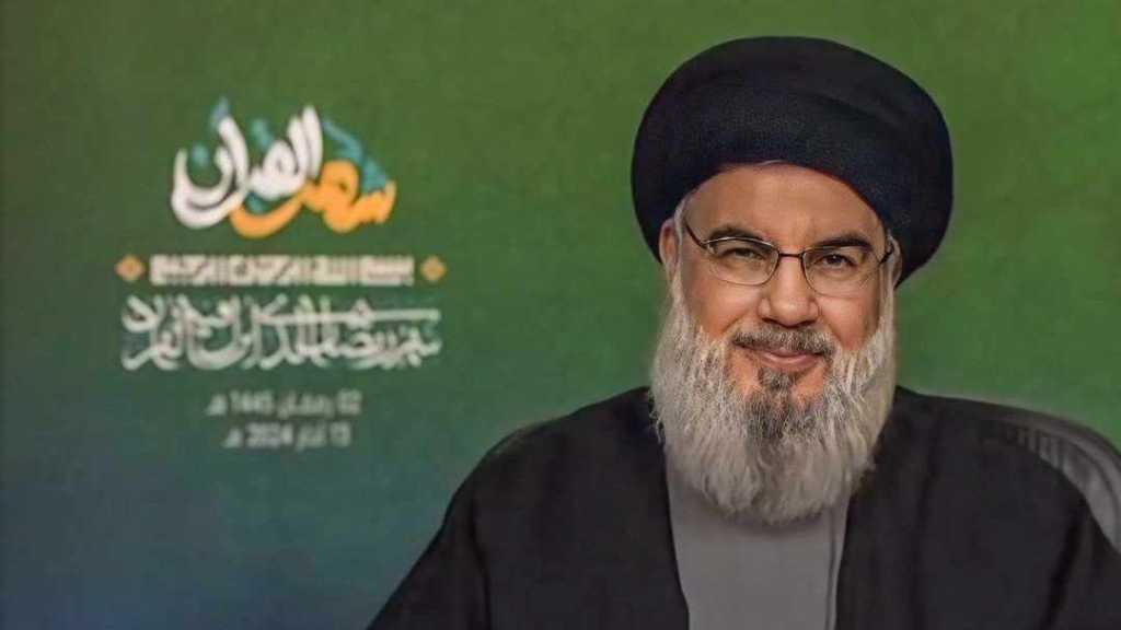 Sayyed Nasrallah: ‘Israel’ Moving towards Defeat, Resistance Fronts to Continue Supporting Gaza