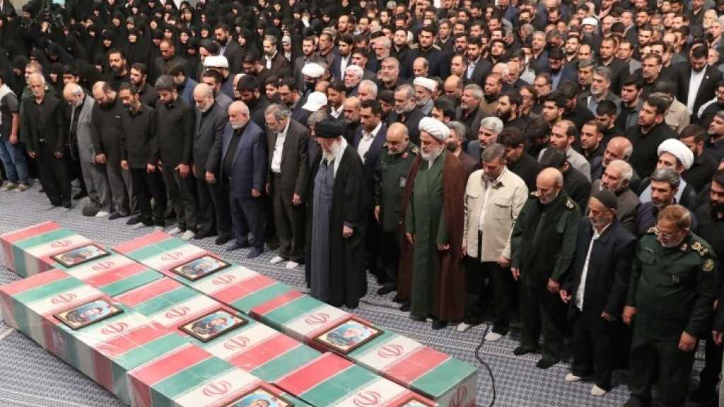 Imam Khamenei Led Funeral Prayer for IRG Forces Martyred in Syria