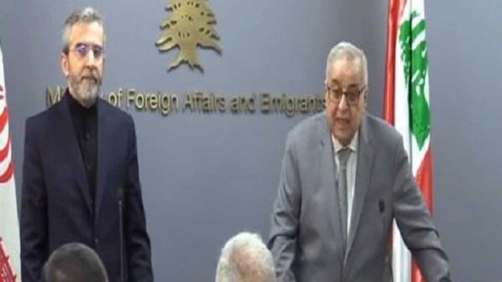 Iran’s Acting FM in Beirut: Lebanon’s Stability, Peace Our Goal