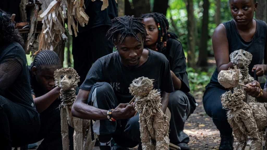 Herd of Animal Puppets Treks from Africa to Europe in Climate Action