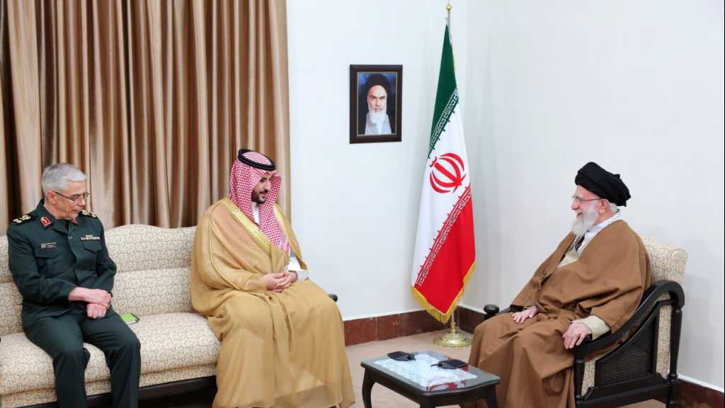 Imam Khamenei Receives Saudi Defense Minister: Ready To Share Advancements with Riyadh