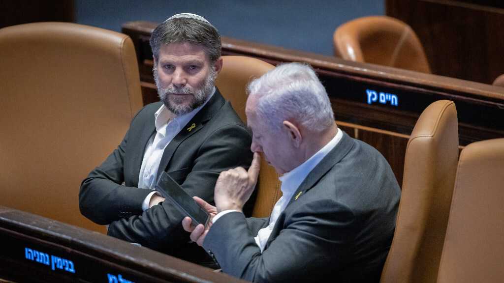 Smotrich: ‘Israel’ Will Not Stop Until Gazans Displaced, Syria Partitioned
