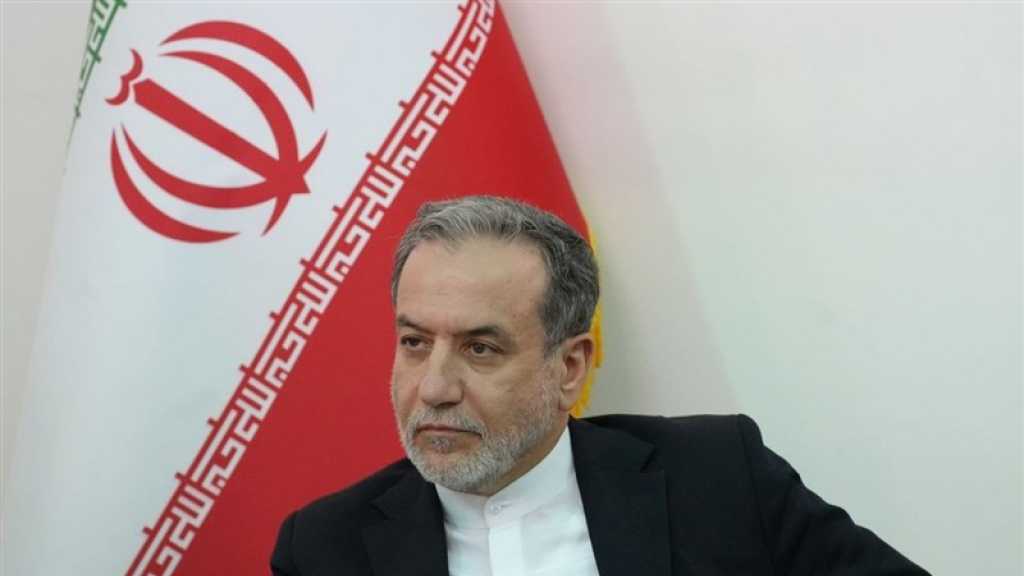 Araghchi: Iran Backs Palestinian Resistance Against ’Israel’