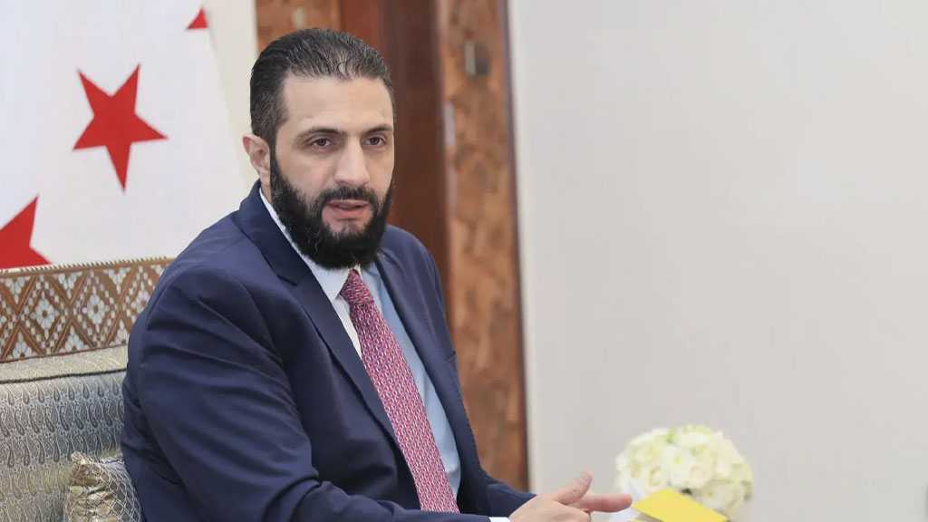 Sharaa Claims “Peace Talks” with “Israel” as Syria Bends to US Pressure