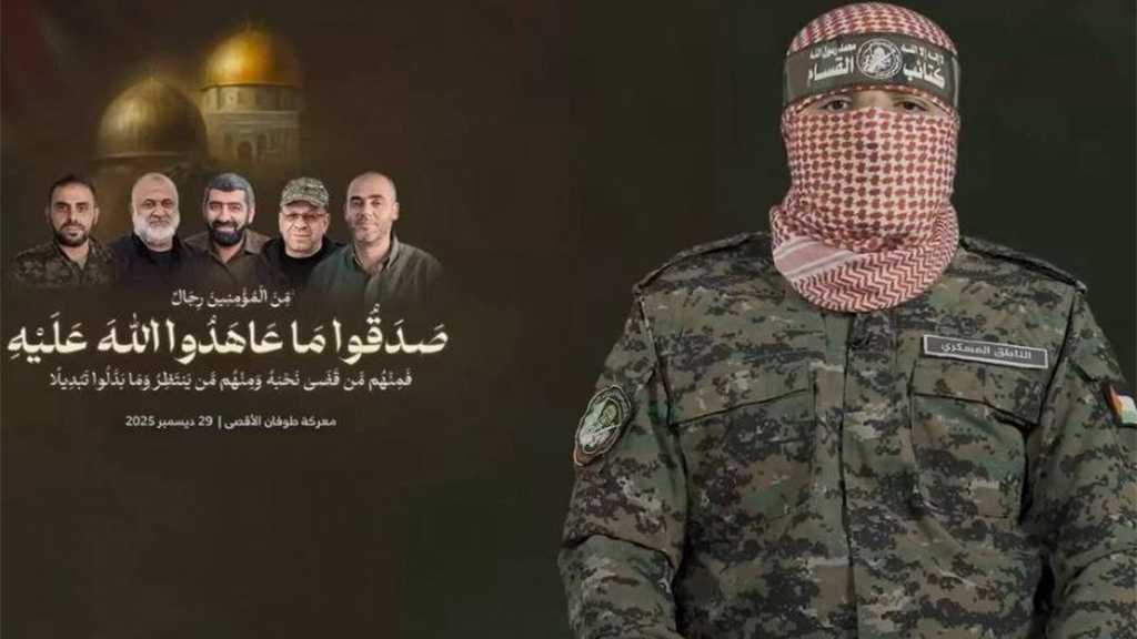 Abu Obeida: Our People Will Not Give Up Their Weapons, Nation to Stand Against Its Foremost Enemy