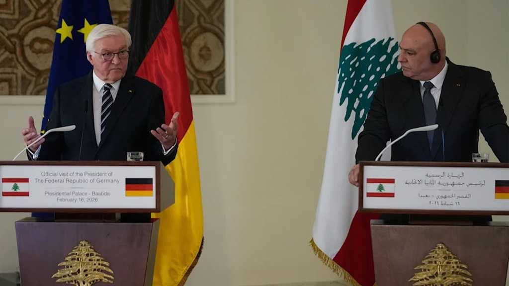 Steinmeier, Aoun Discuss Ongoing ’Israeli’ Attacks