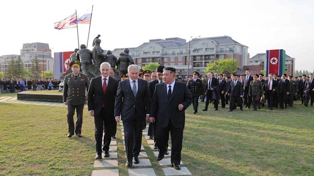 DPRK Unveils Memorial for Fallen Russia War Soldiers